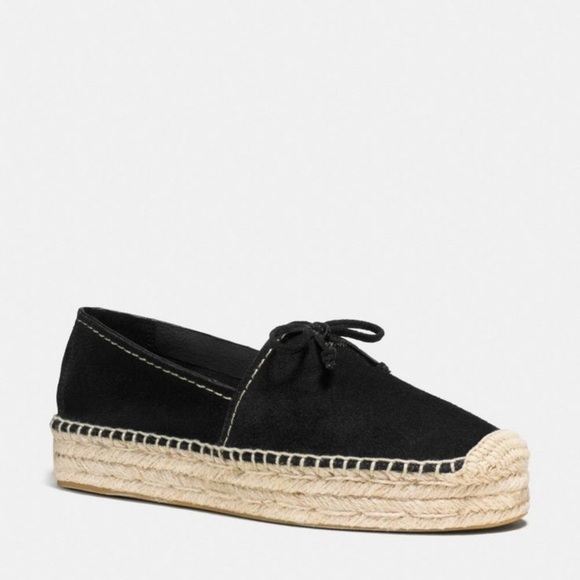 Coach Shoes - Coach Espadrilles Rae Black Size 9.5